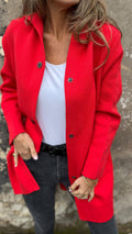CLEARANCE SALE🔥Women's Hooded Long-sleeved Side Button Design Casual Jacket