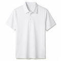 Men's Summer Fashion White Printed Polo Short-Sleeve