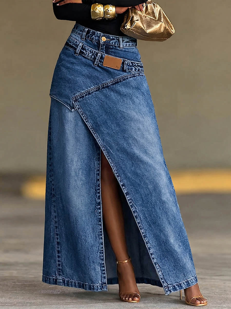 New Arrivals 🔥 Women's High-waisted Loose-fit Casual Denim Skirt