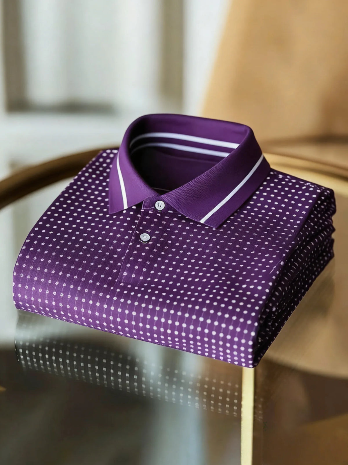 Men's Classic Business Button Short Sleeve Polo Shirt MYY25072903