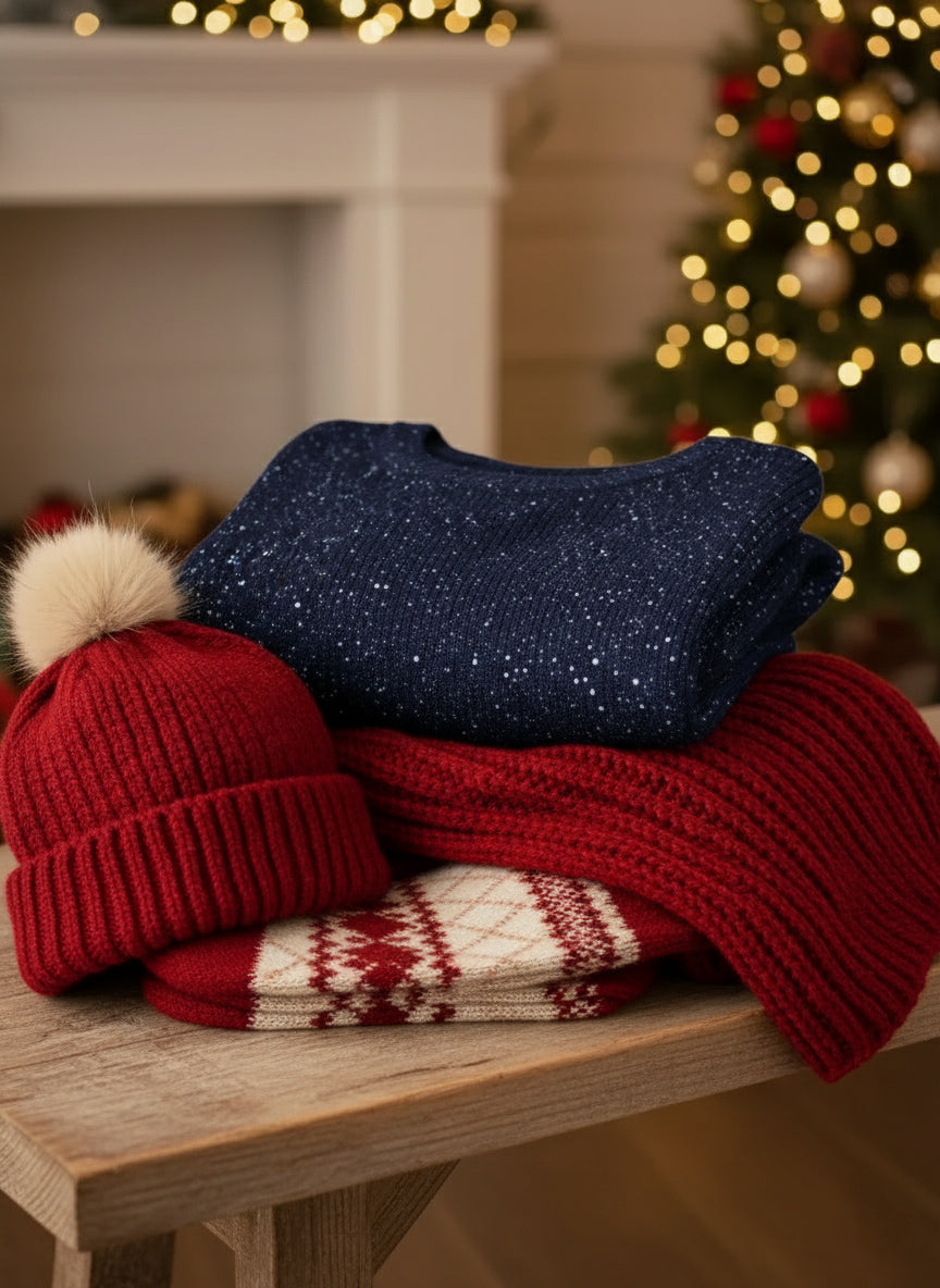 🎄 New Arrivals🔥 Christmas Sparkling Loose Pocket Pullover Sweater