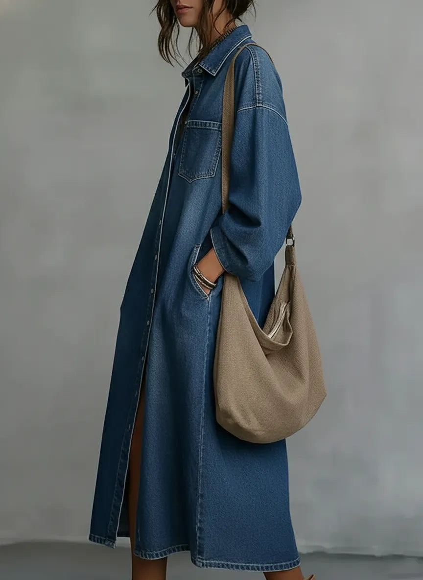 New Arrivals🔥 Women's Denim Shirt Dress