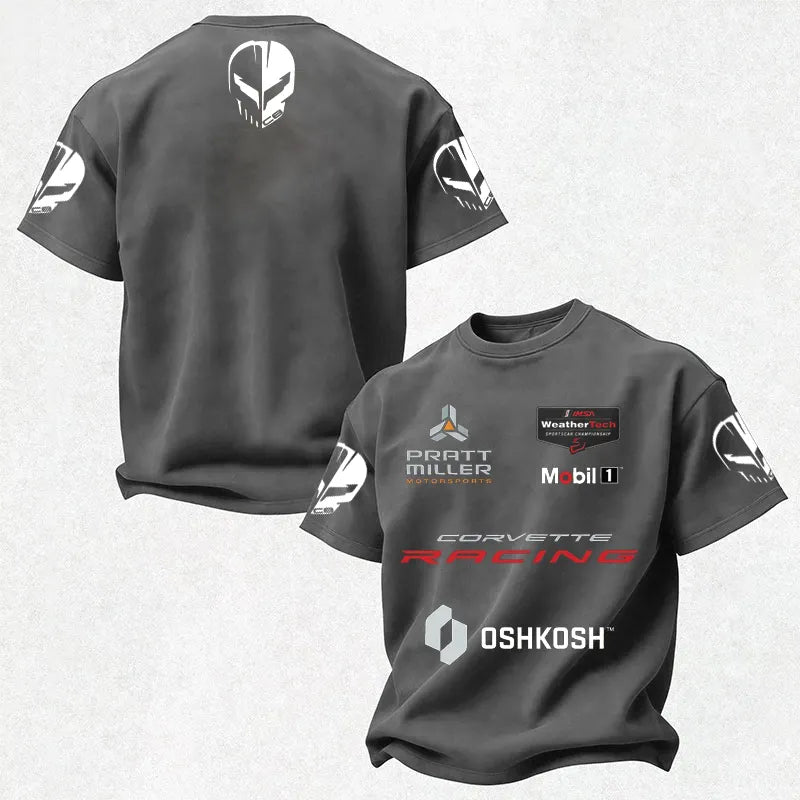 Vette Racing x PMM Jake Skull Sponsors Cotton Print Men's T-Shirt