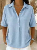 CLEARANCE SALE🔥 Women's Air-Knit Polo Sweater