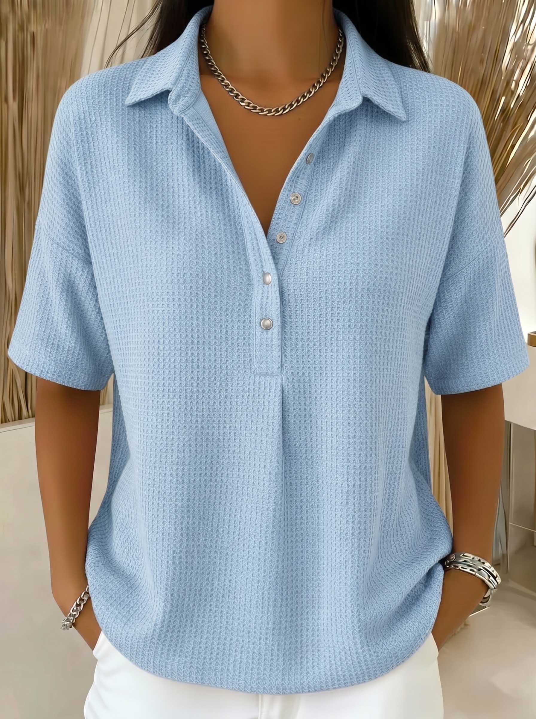 CLEARANCE SALE🔥 Women's Air-Knit Polo Sweater