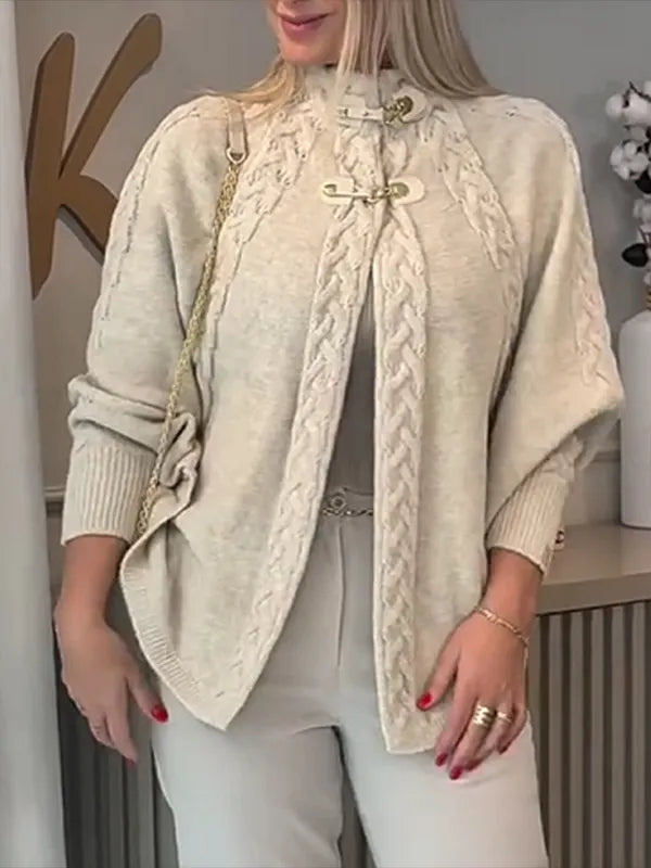 CLEARANCE SALE🔥 Casual Knitting Cardigan Jacket with Buckle