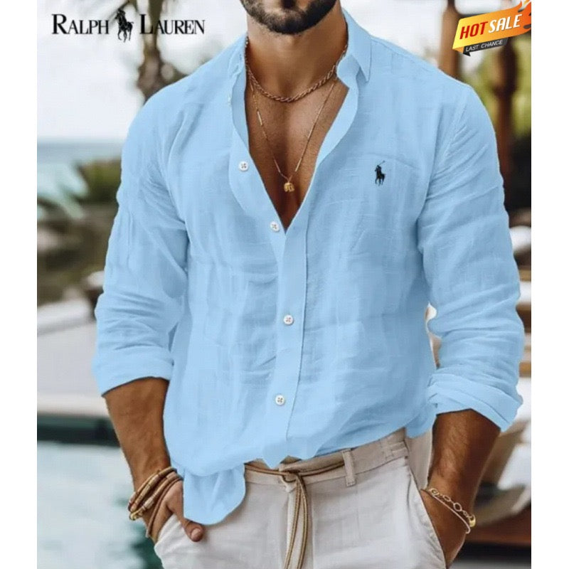 Men's Breathable Linen Shirt