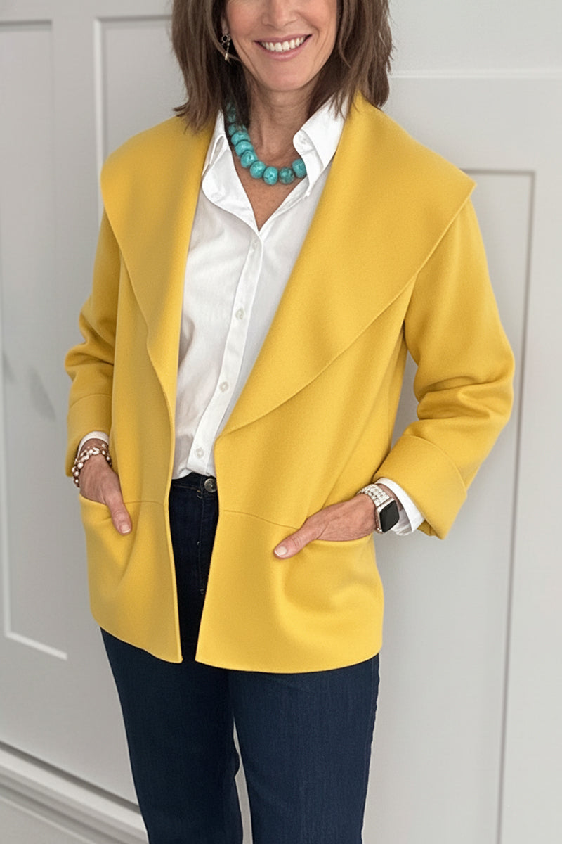 New Arrivals🔥 Casual Lapel Drop Shoulder Cardigan with Pocket