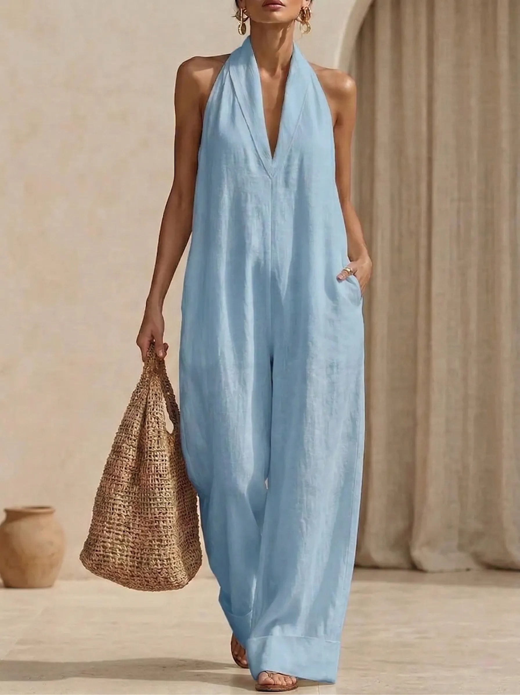 Clearance Sale🔥 Minimalist And Elegant Cozy Linen Jumpsuit