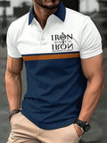 Men's Retro Faith  Casual Printed Polo Shirt