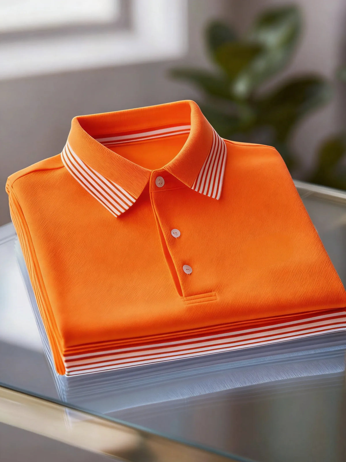 Men's Business Casual Button Short Sleeve Polo Shirt A00236700