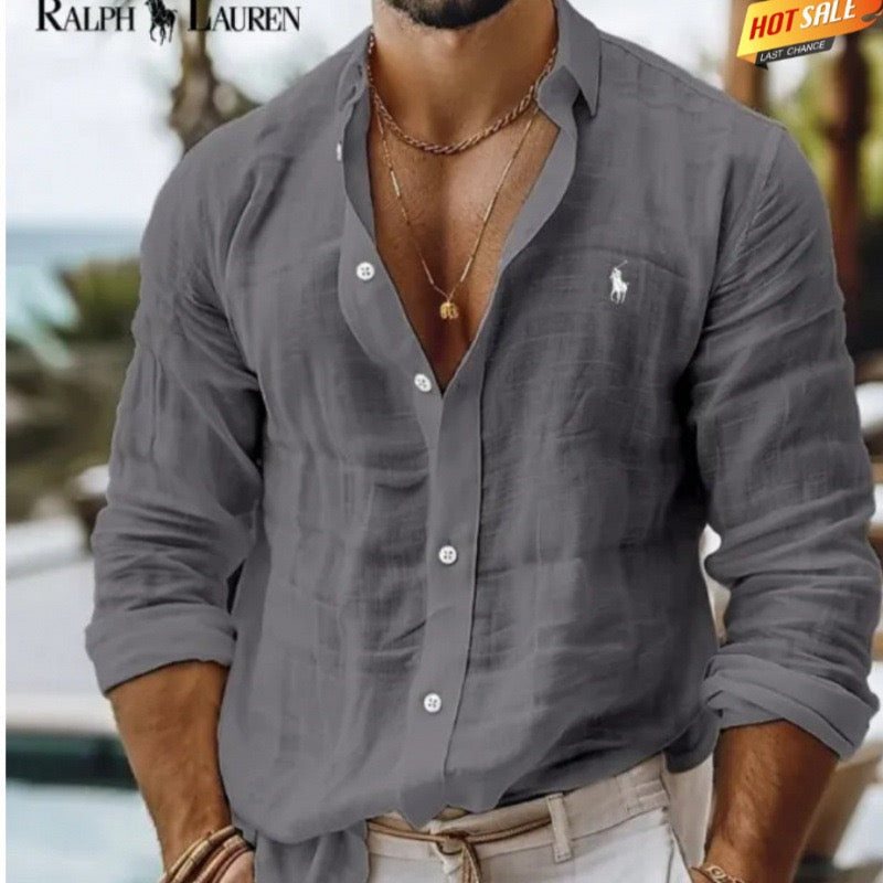 Men's Breathable Linen Shirt