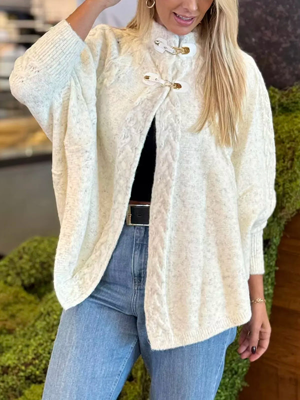 CLEARANCE SALE🔥 Casual Knitting Cardigan Jacket with Buckle