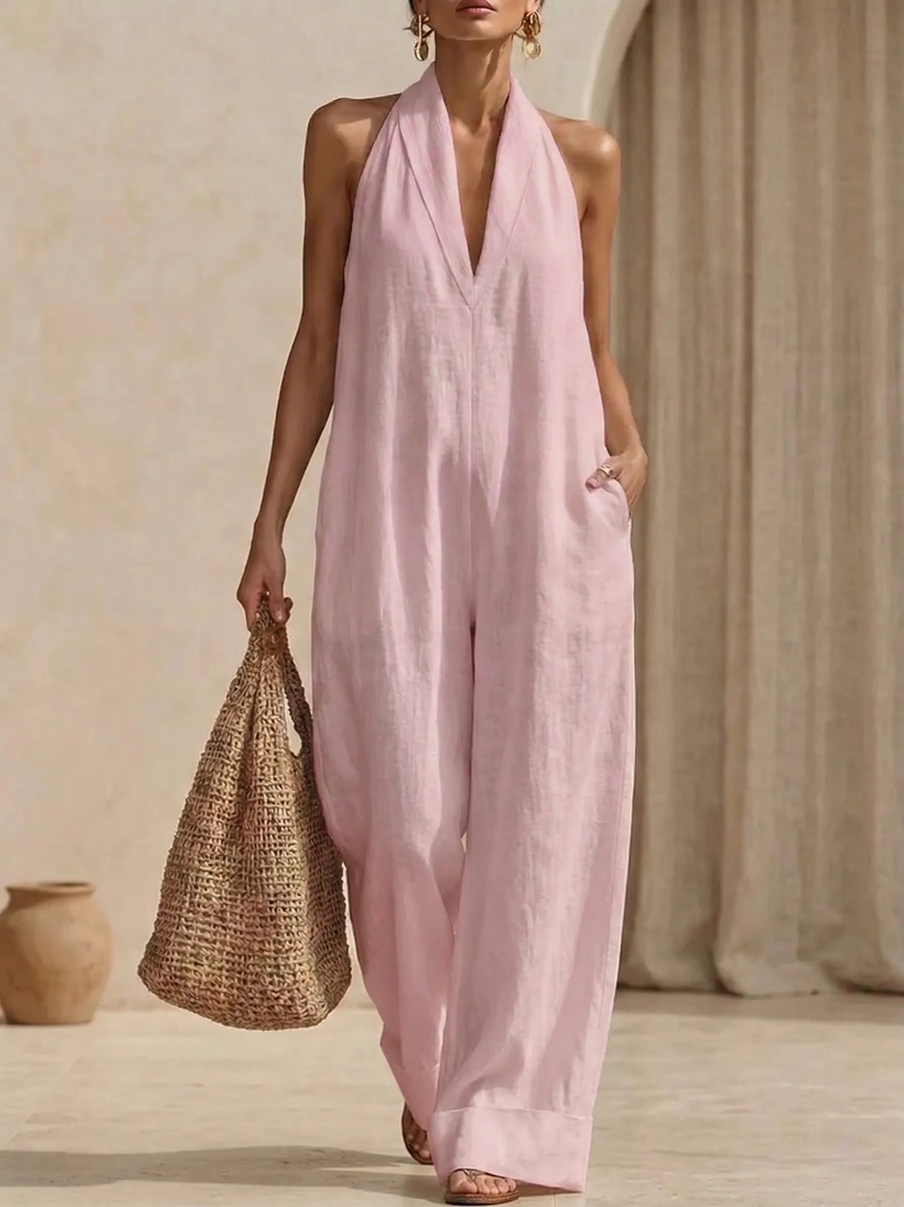 Clearance Sale🔥 Minimalist And Elegant Cozy Linen Jumpsuit
