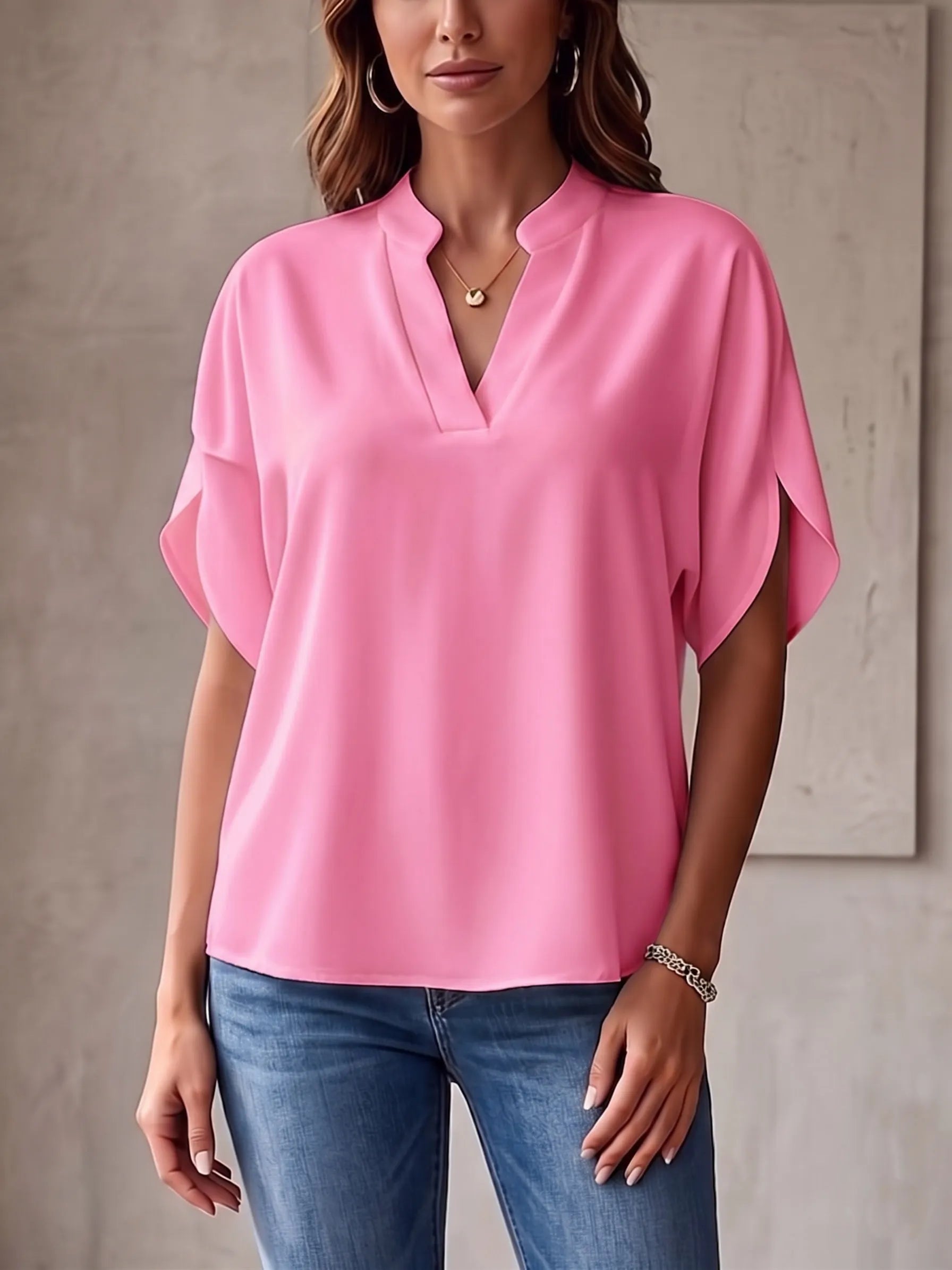 Chiffon V-Neck Top