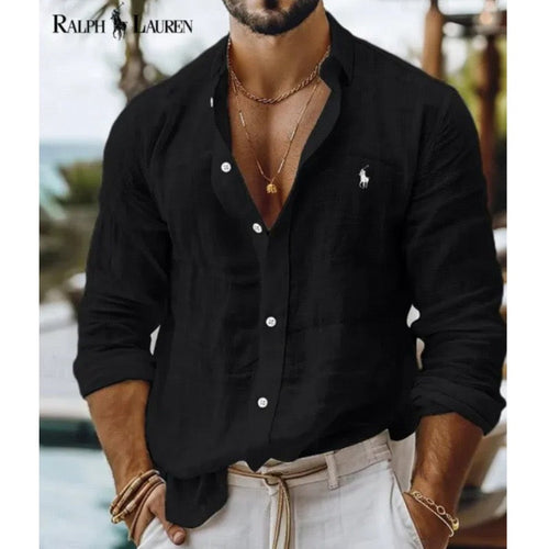 Men's Breathable Linen Shirt