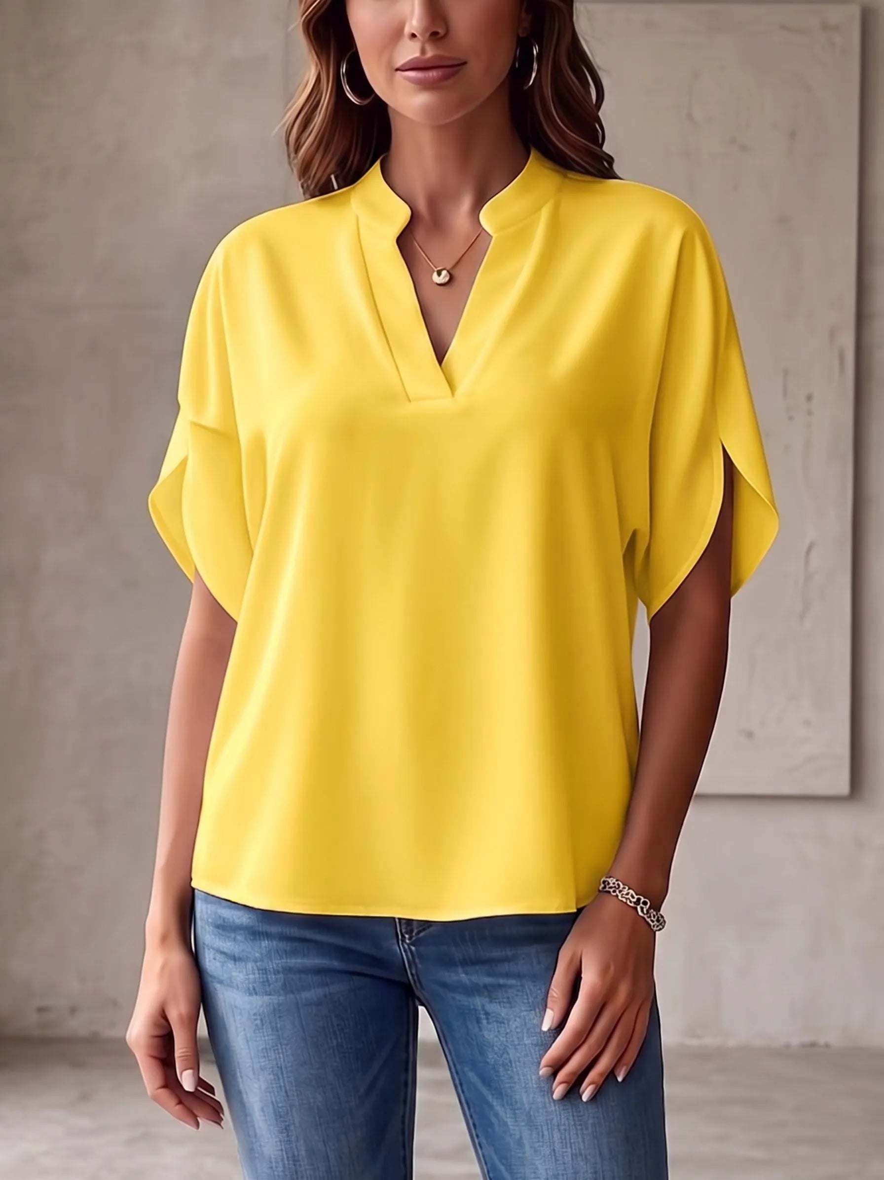 Chiffon V-Neck Top