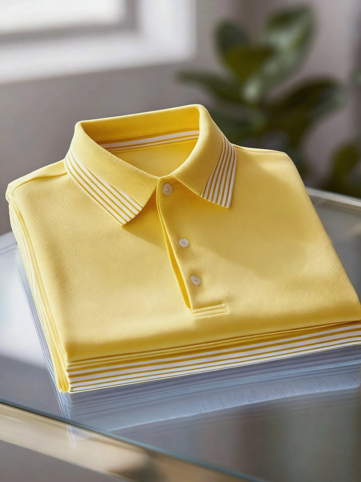 Men's Business Casual Button Short Sleeve Polo Shirt A00236700