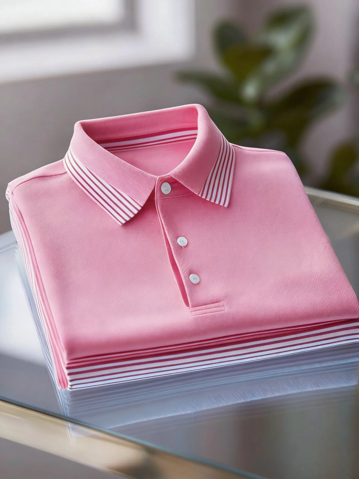 Men's Business Casual Button Short Sleeve Polo Shirt A00236700