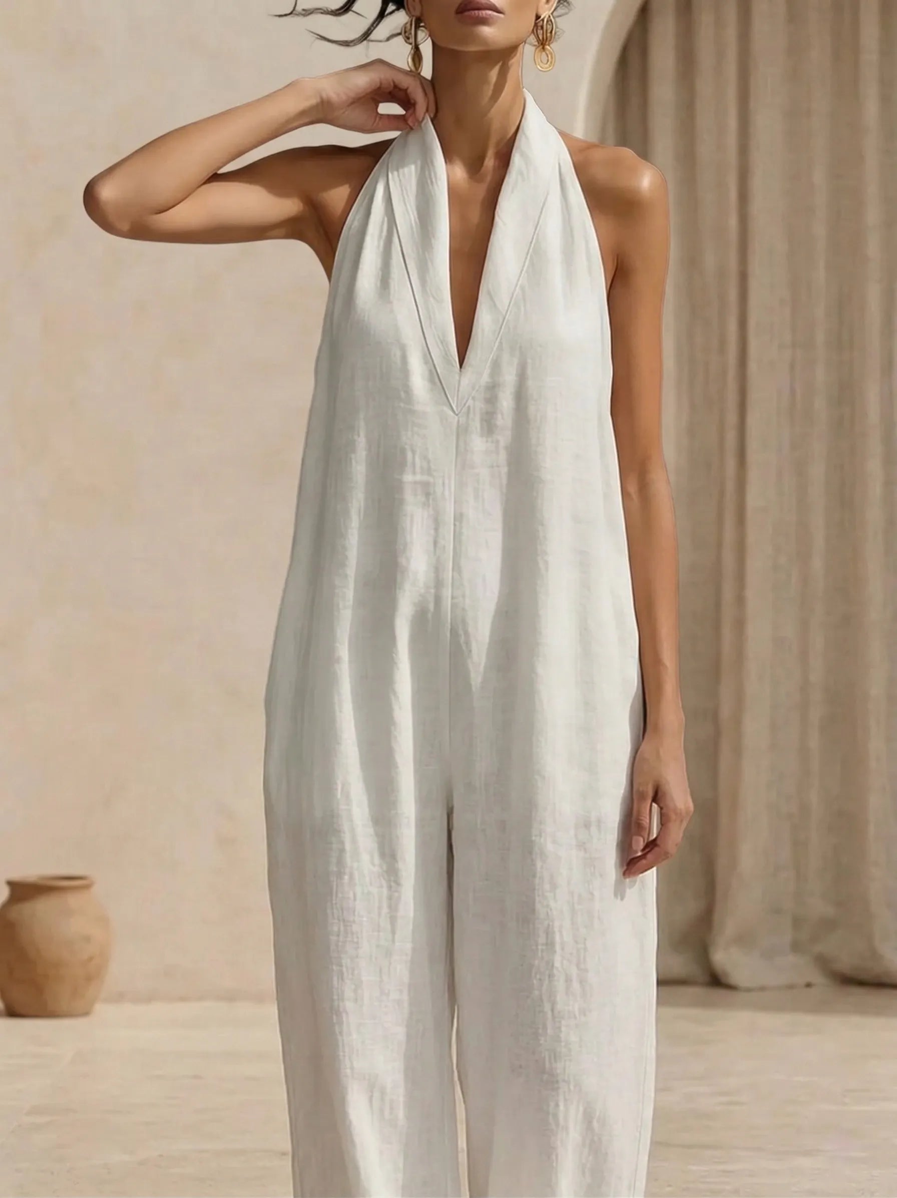 Clearance Sale🔥 Minimalist And Elegant Cozy Linen Jumpsuit