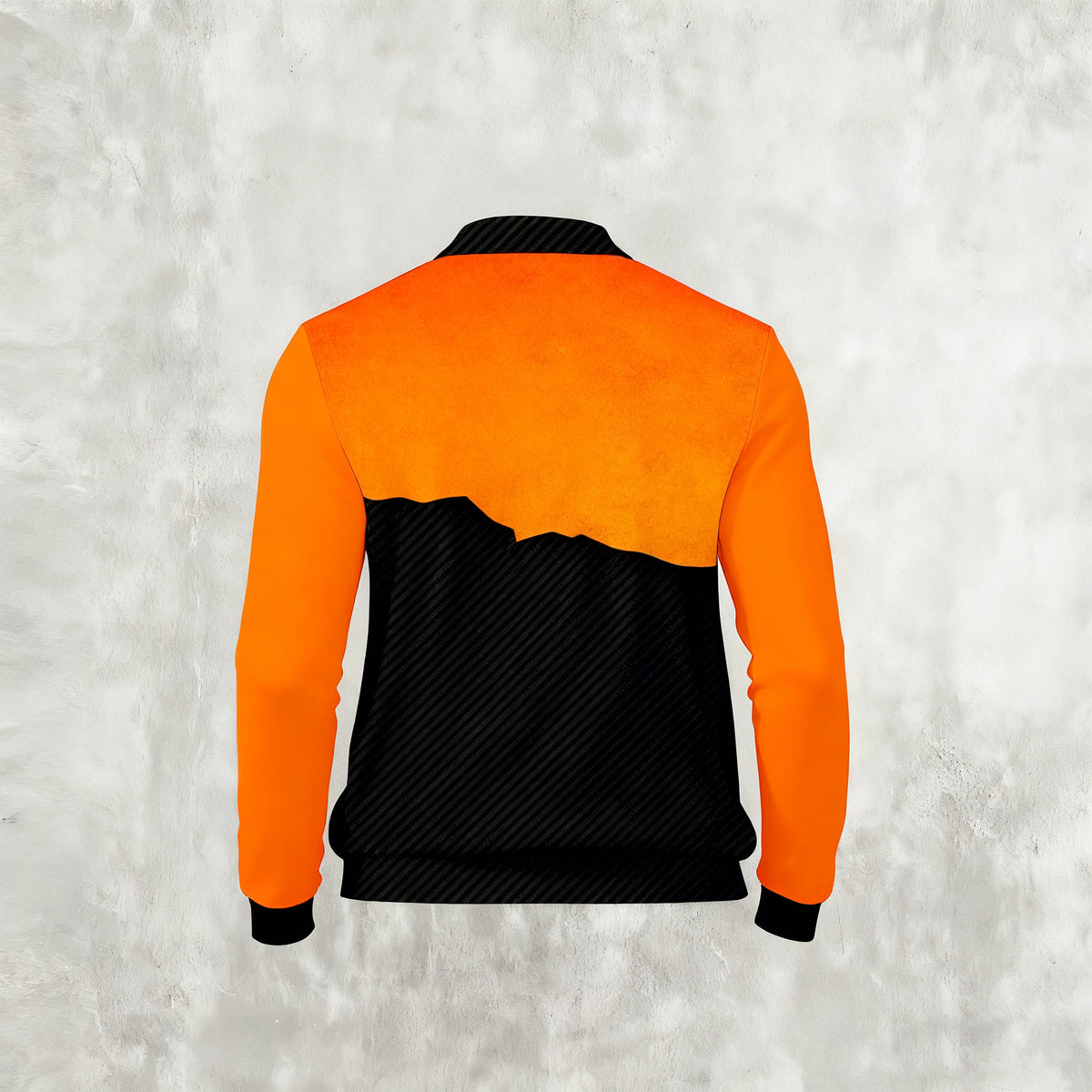 Men's Casual Color Matching Printed Long Sleeves Polo Shirts