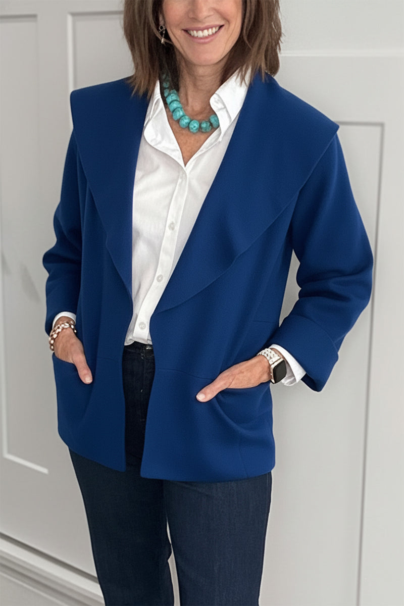 New Arrivals🔥 Casual Lapel Drop Shoulder Cardigan with Pocket