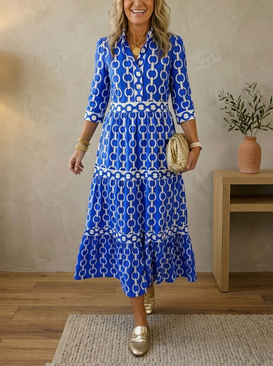New Arrivals🔥 Chain Print Vintage Party Dresses