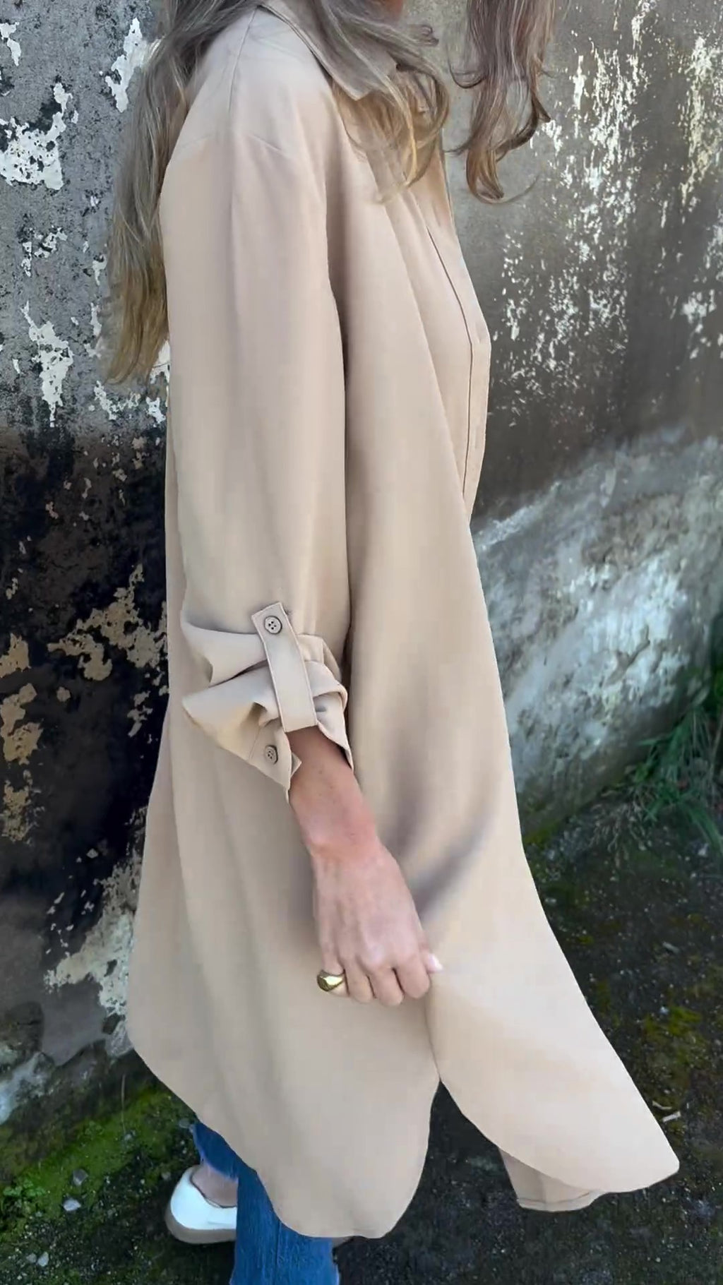 🔥LAST DAY 49% OFF🔥Women's Casual Lapel Solid Color Shirt Coat