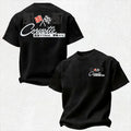 Vette C2 Sting Ray Crossed Flags Logo Cotton Print Men's T-Shirt