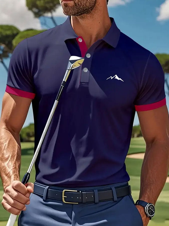 Men'S Casual Classic Golf Polo Shirt