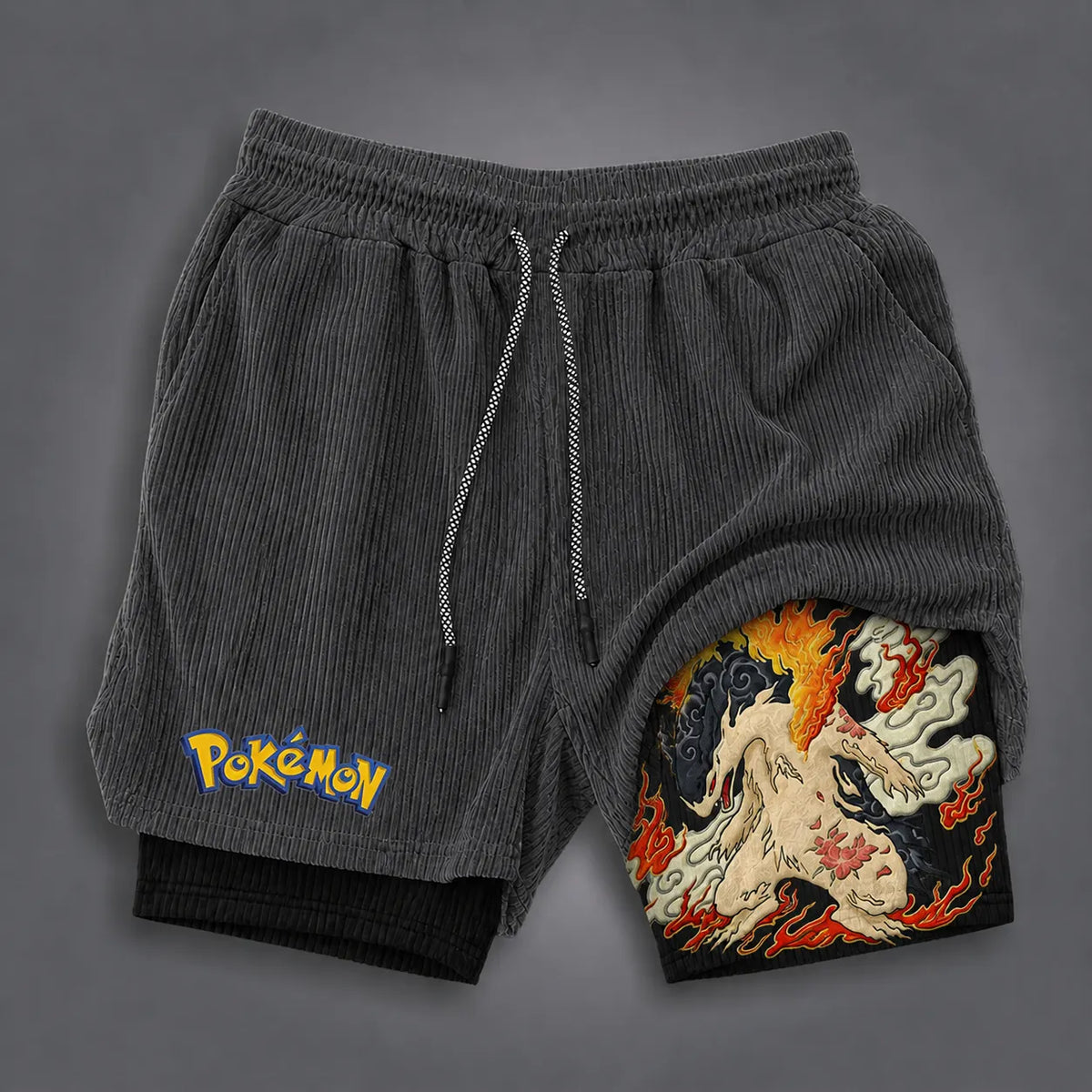 Pokémon Unisex Double-layer Shorts With Anime Print