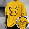 Pokémon Unisex Anime-Style Retro Corduroy Oversized T-Shirt
