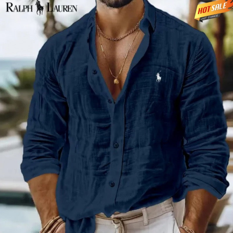 Men's Breathable Linen Shirt