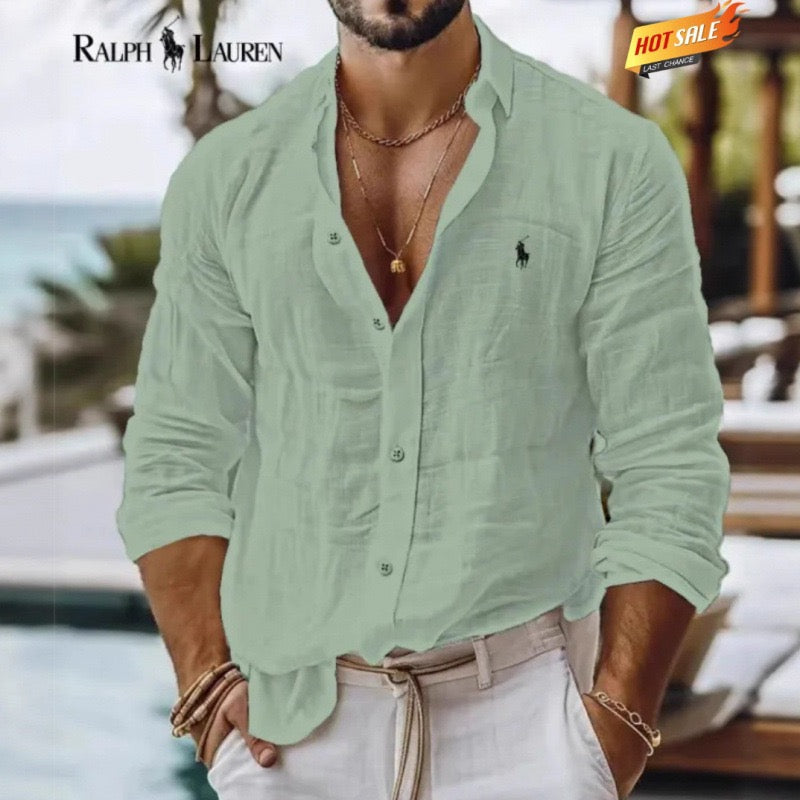 Men's Breathable Linen Shirt