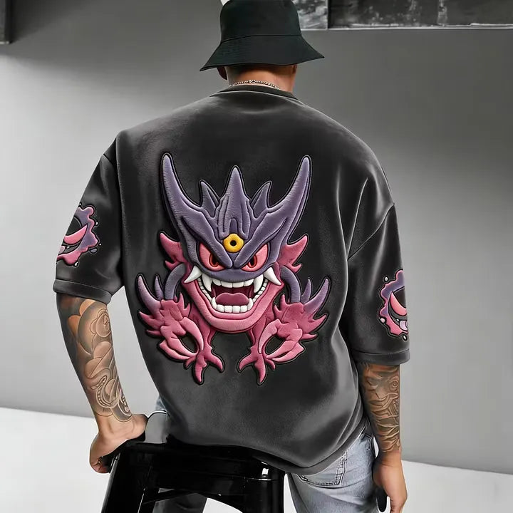 Pokémon Unisex Anime Inspired Vintage Corduroy T-Shirt