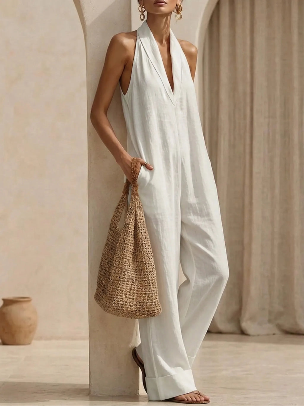 Clearance Sale🔥 Minimalist And Elegant Cozy Linen Jumpsuit