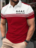 Men's Retro Faith  Casual Printed Polo Shirt