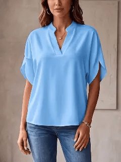 Chiffon V-Neck Top