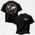 BW PROVIDING TRAINING AND SECURITY FOR THE 21ST CENTURY Red Scope Print Men's T-shirt