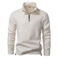 Men's Stand Collar Zip Long Sleeve Polar Fleece Sweatshirt 191597