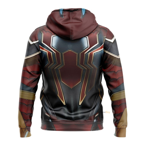 3D Spiderman Iron Spider Custom Cosplay Costume Hoodie QT211541Hg