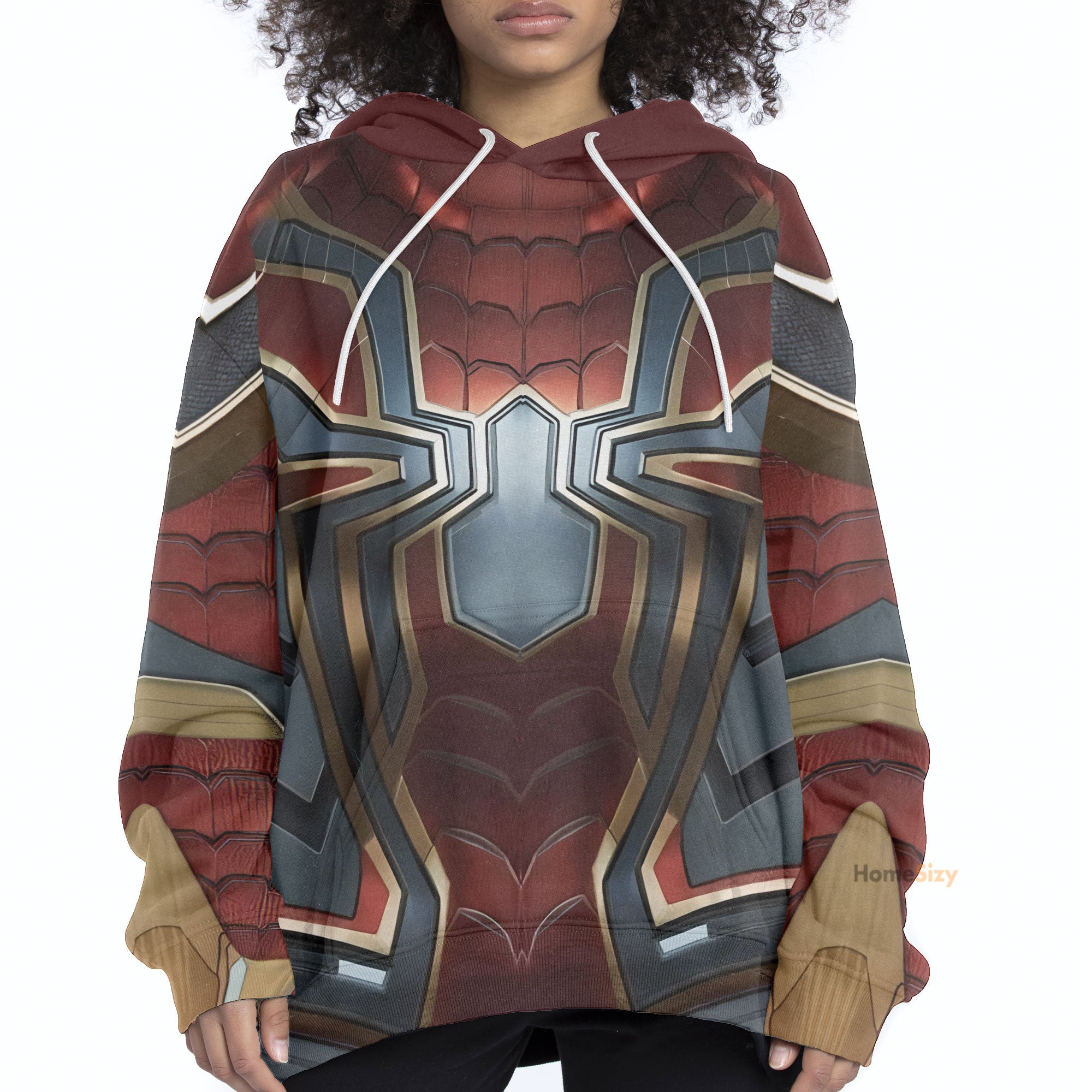 3D Spiderman Iron Spider Custom Cosplay Costume Hoodie QT211541Hg