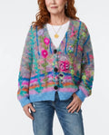 75% OFF-Soft Floral Knit Cardigan